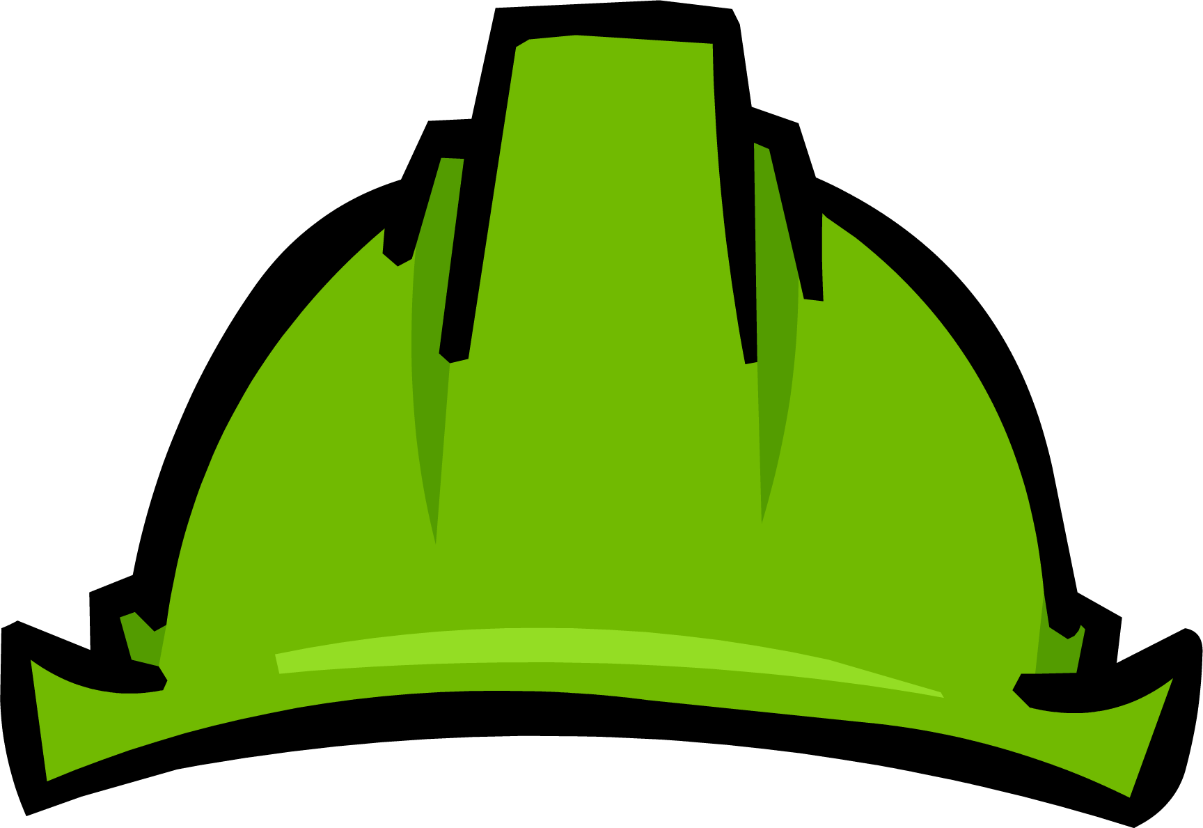 Green Hard Hat Clothing Icon Id 1133 - Club Penguin Green Helmet (1728x1189), Png Download