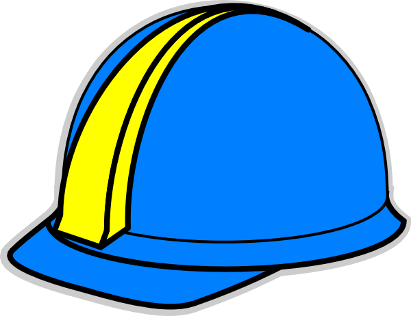 How To Set Use Blue Hard Hat Svg Vector (600x462), Png Download