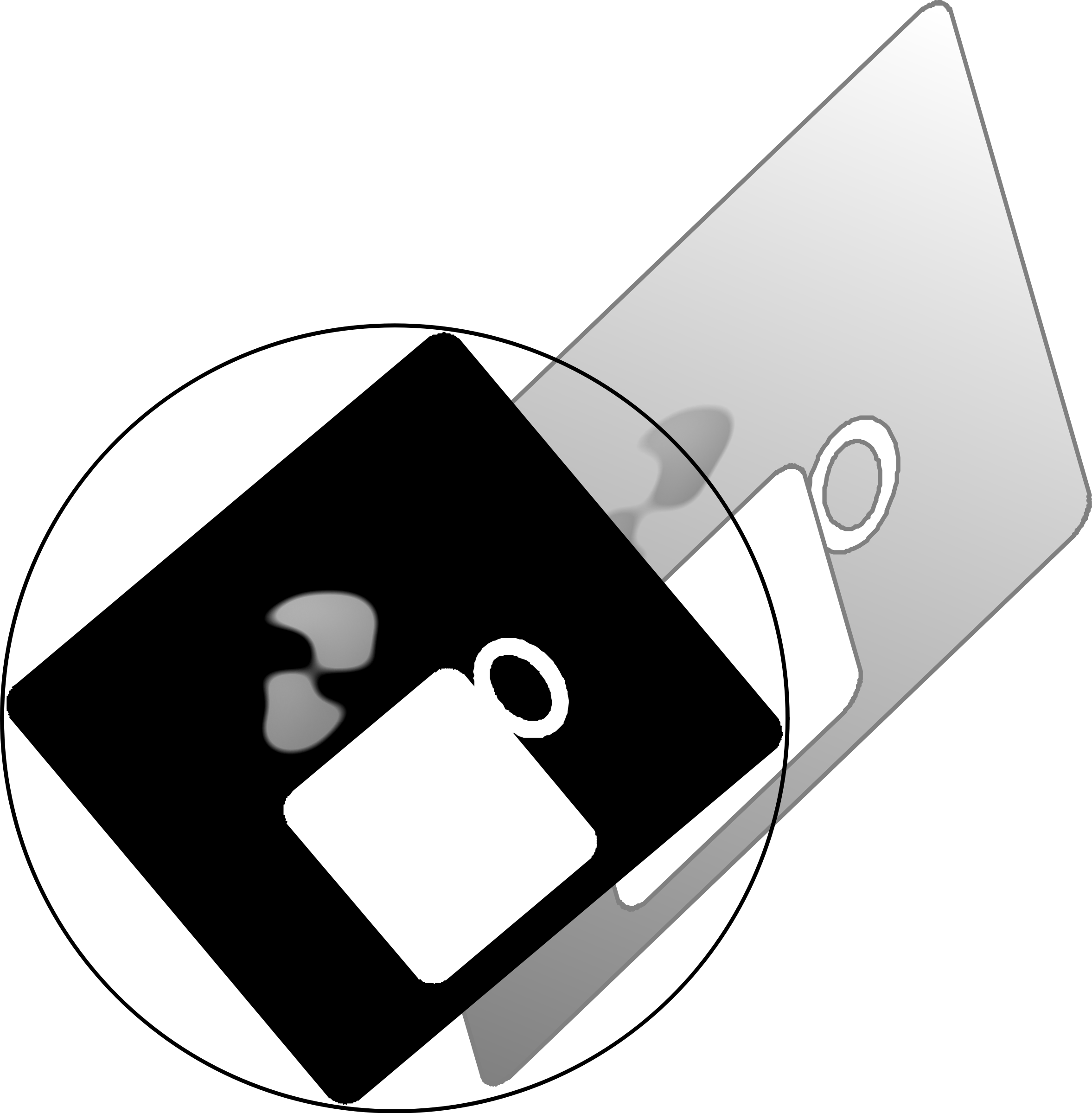 Glass Break Black Free Icons - Clip Art (2355x2400), Png Download