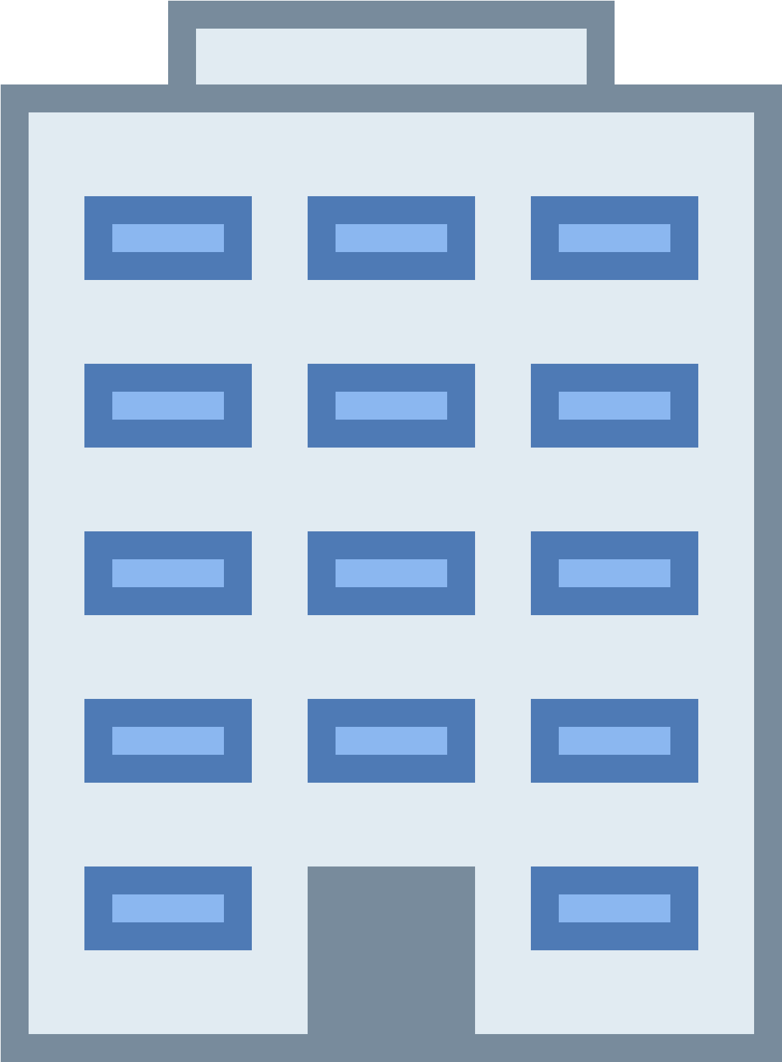 Building Icon Png Color (1600x1600), Png Download