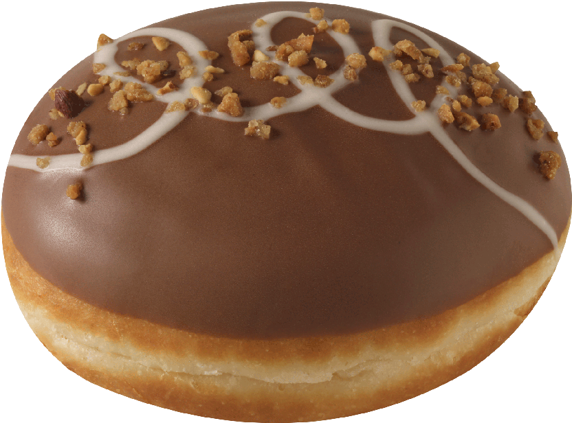 Nutty Chocolatta - Krispy Kreme Nutella Filled Donut (1000x1000), Png Download
