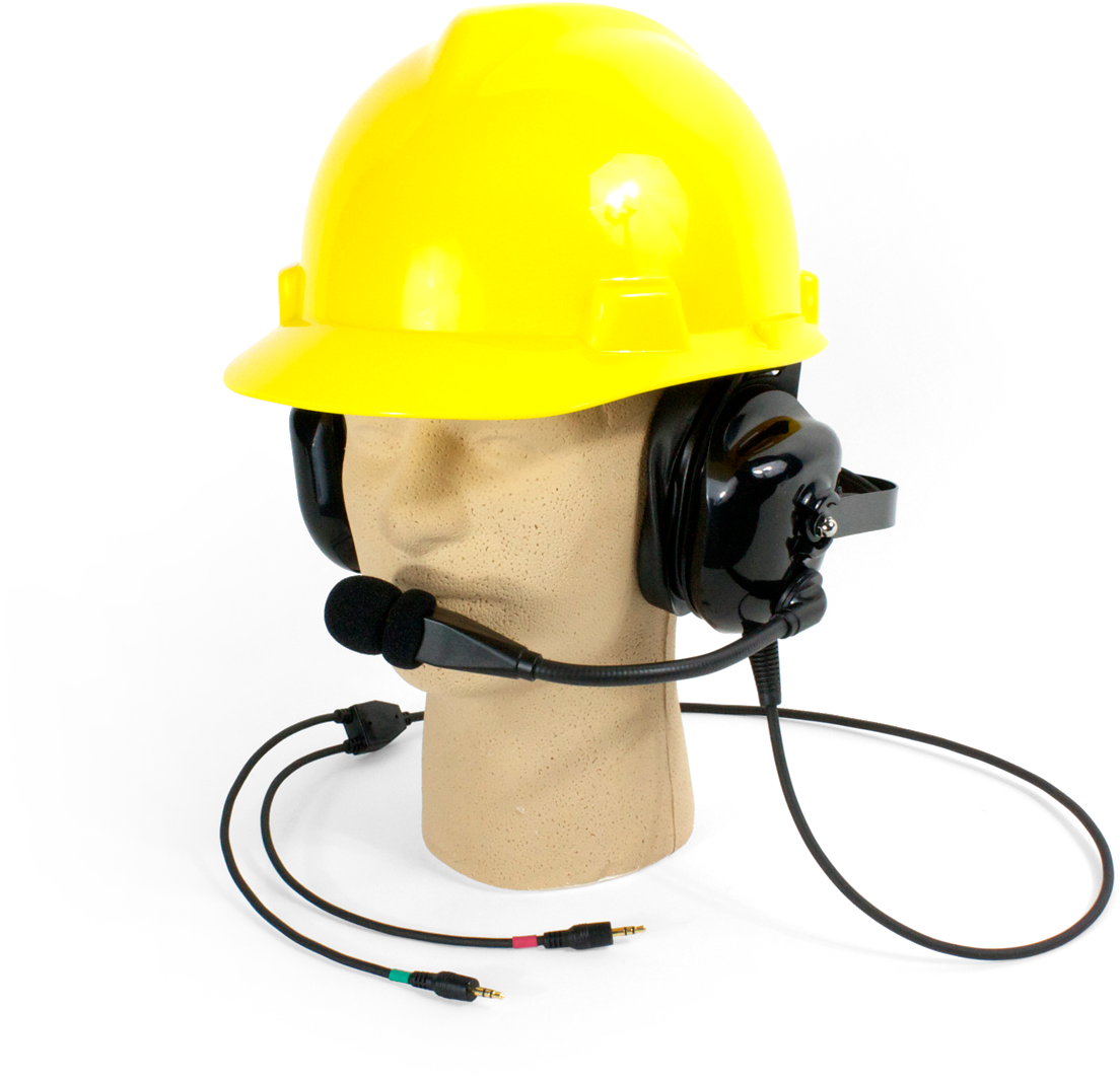 Hard Hat With Headphones (1200x1200), Png Download