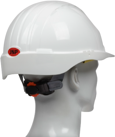 The Low Nape Strap Provides A Secure Fit, Allowing - Hard Hat (404x459), Png Download