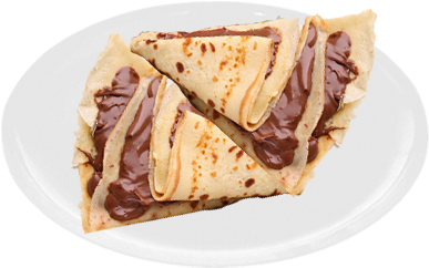 Crêpe Nutella - Crepes Au Nutella Png (524x524), Png Download