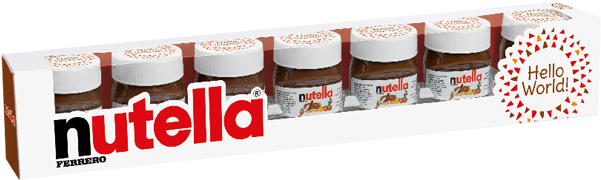 Nutella G - Mini Nutella Duty Free (600x623), Png Download
