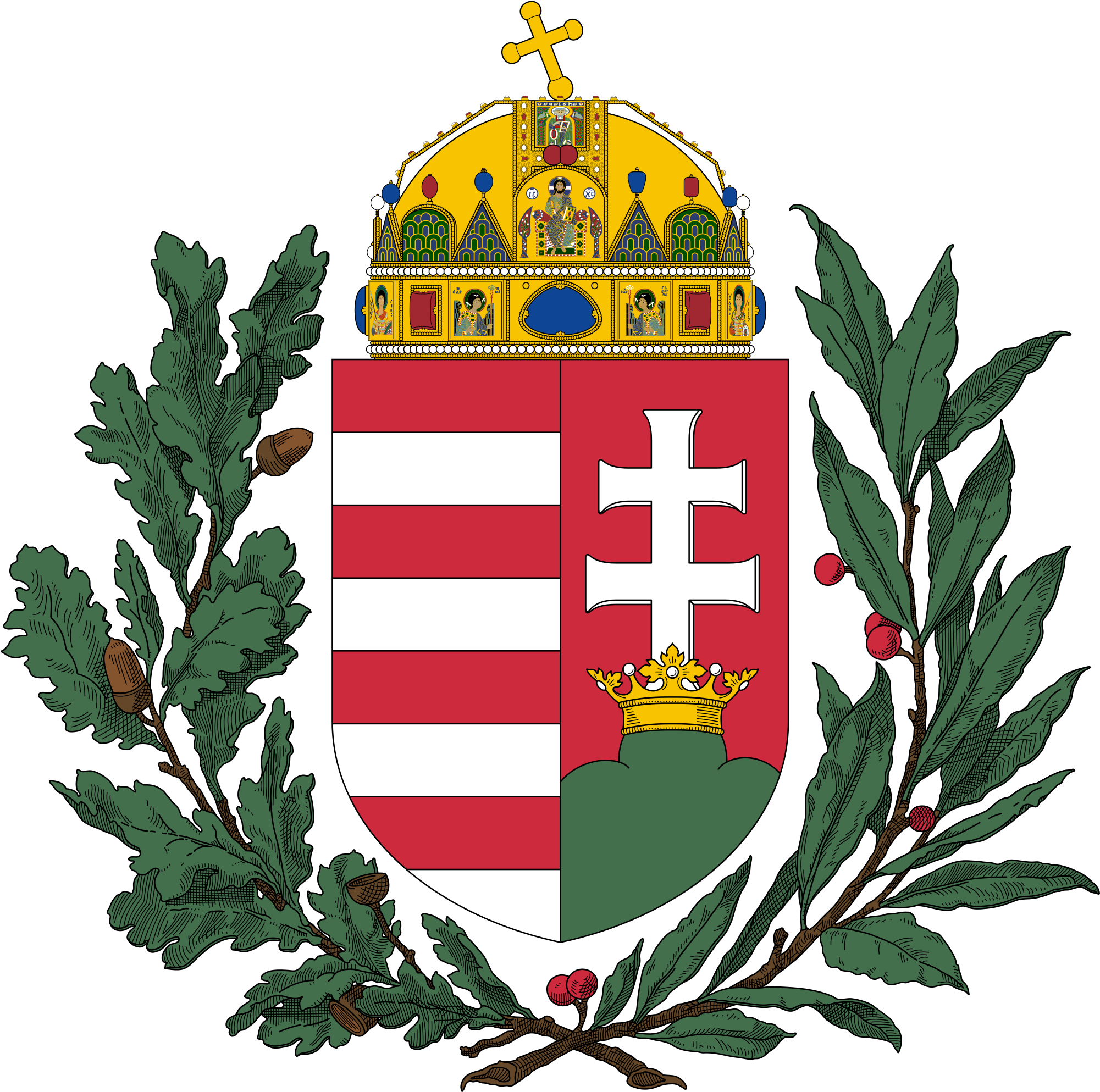 Emblem - Olive Branch Coat Of Arms (2000x2000), Png Download