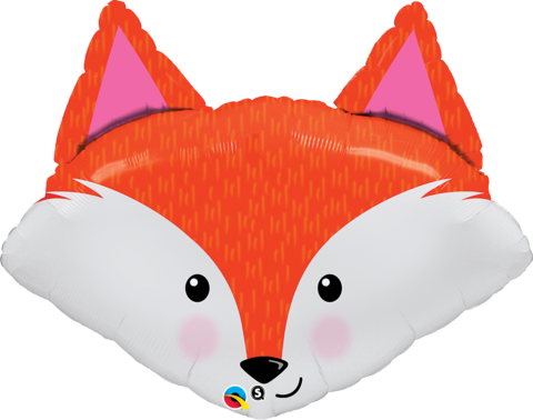 Fox Head Cute Supershape (480x378), Png Download