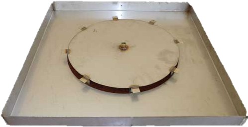 22" Square Stainless Steel Fire Pit - Fire Pit (500x500), Png Download