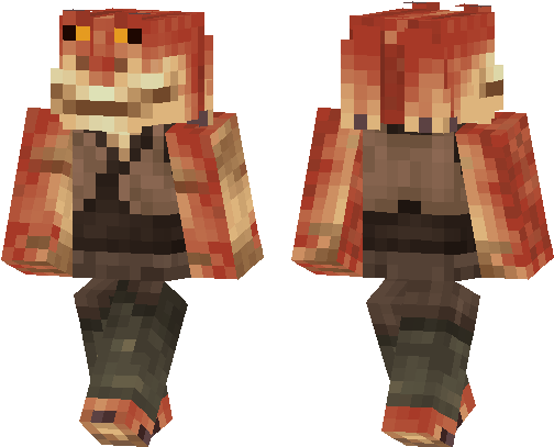 Jar Jar Binks Minecraft Skin (538x437), Png Download