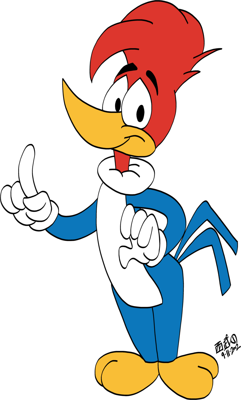 Banner Library Stock Woodpecker Chilly Willy Cartoon - Woody Woodpecker Sad (800x1329), Png Download