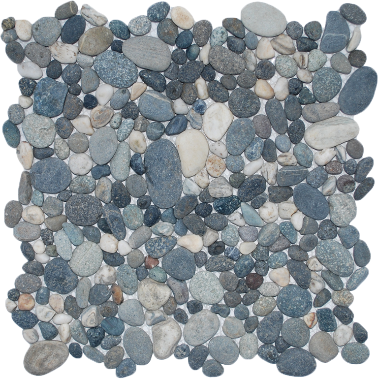 Natural Pebble Tile Mosaics - Rock (768x770), Png Download