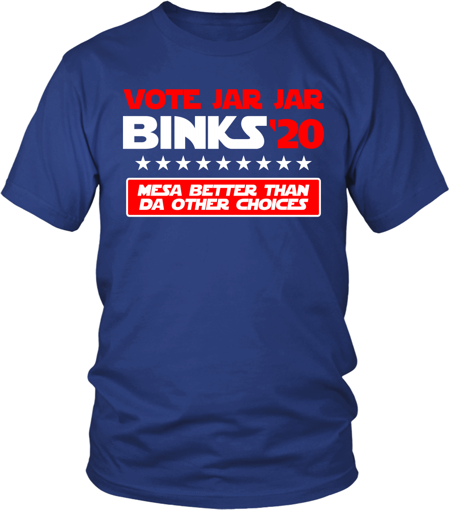 Vote Jar Jar 2020 T-shirt - Grad Squad T Shirts (1000x1000), Png Download