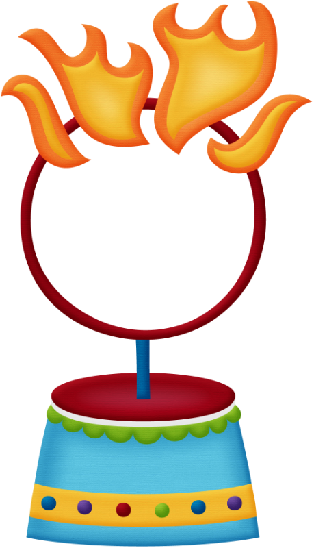 Fire Ring - Circus Cliparts Png (459x800), Png Download