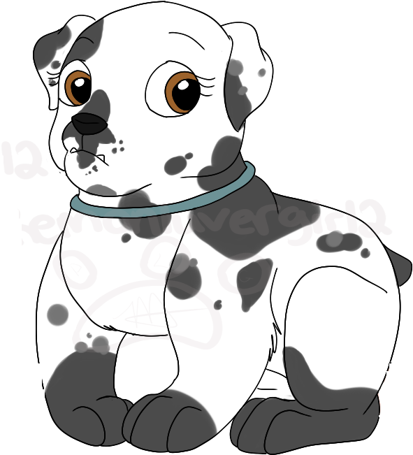 Pebble - Dalmatian (649x867), Png Download