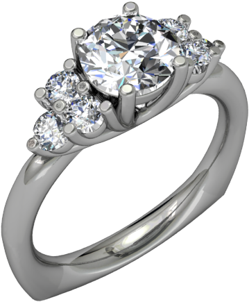 Passion Fire Trois Captivating - Pre-engagement Ring (800x800), Png Download