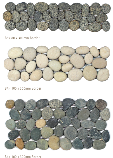 Pebble Borders - » - Stone Pebble Border Tile (400x579), Png Download