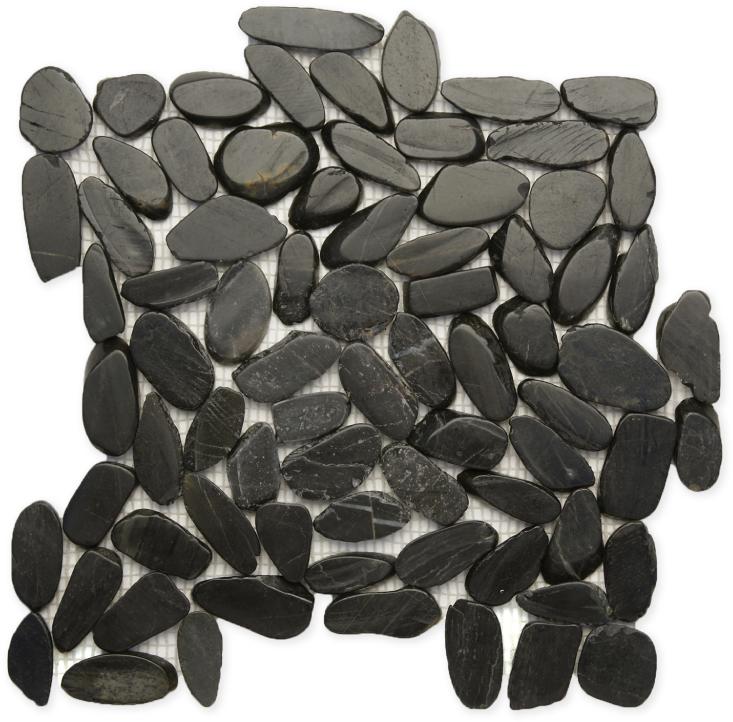 Koja-viper - Koja Random Sized 6" X 18" Natural Stone Pebble Tile (800x742), Png Download