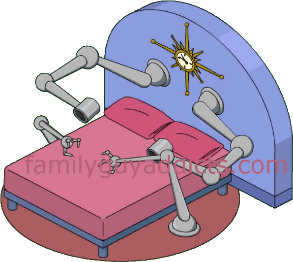 Fire Hazard Bed Glenda Vajmire Holderdowner - Quagmire's Holder Downer 5000 (614x549), Png Download
