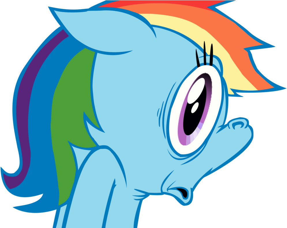Look Behind You Dash - Rainbow Dash (1012x790), Png Download