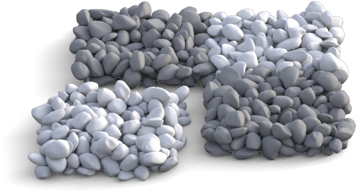 Clustered Meshes Allow For Flexibility - Pebble (760x400), Png Download