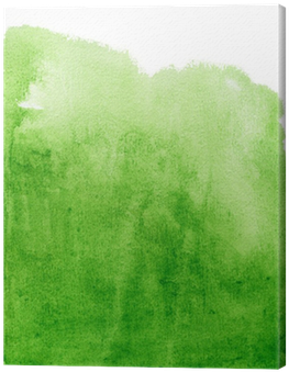 Abstract Green Watercolor Background Canvas Print • - Grass (400x400), Png Download