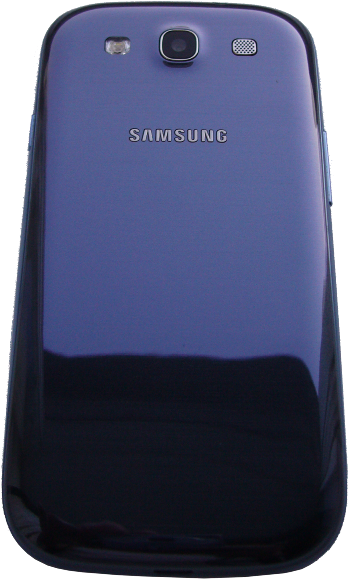 Samsung Galaxy S Iii Pebble Blue Back Tilted - Pebble Blue (1231x1999), Png Download