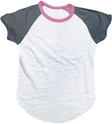 Burnout White/grey Baseball T-shirt - Pattern (415x415), Png Download