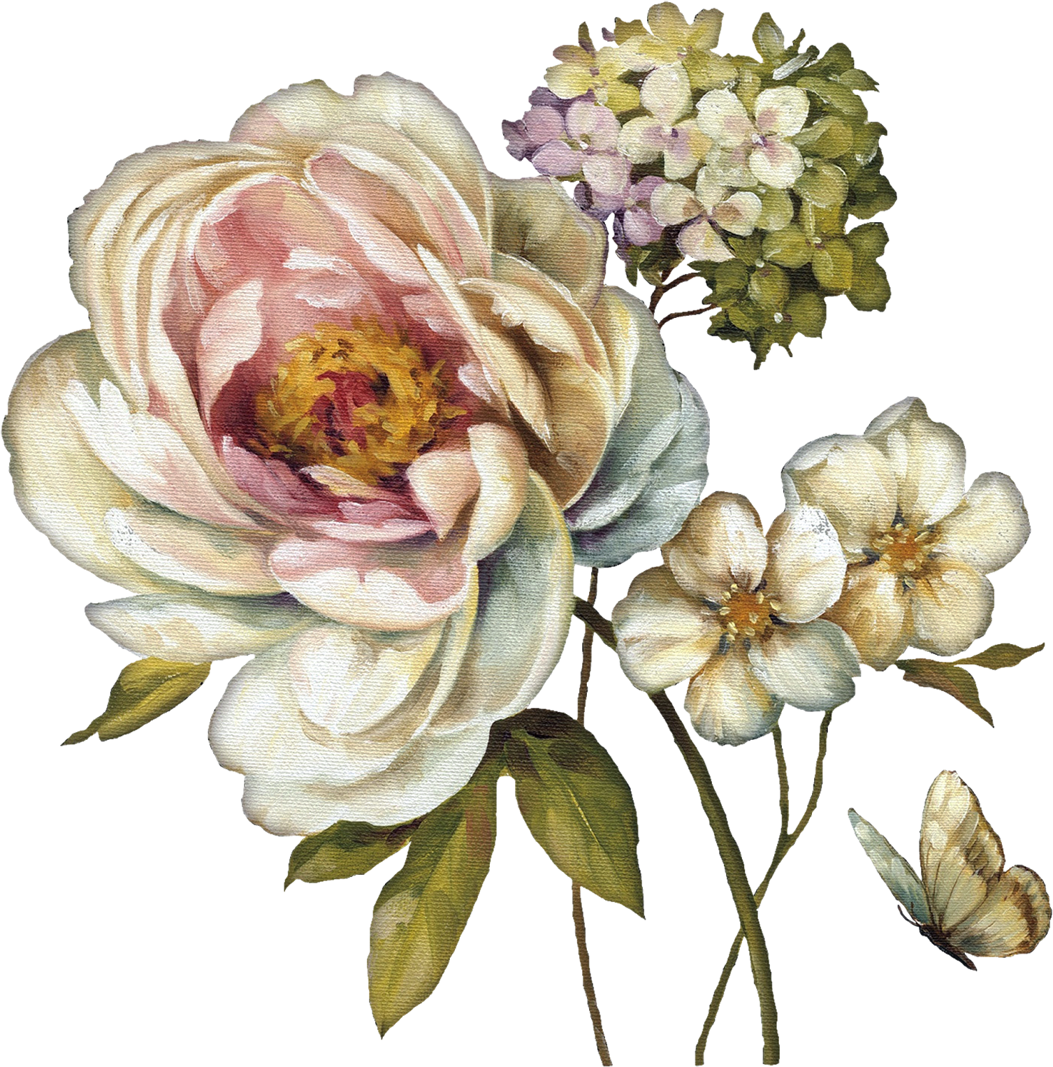 Çiçekler Png Clipart Lisa Audit - Lisa Audit - Marche De Fleurs Iii Canvas (1600x1598), Png Download
