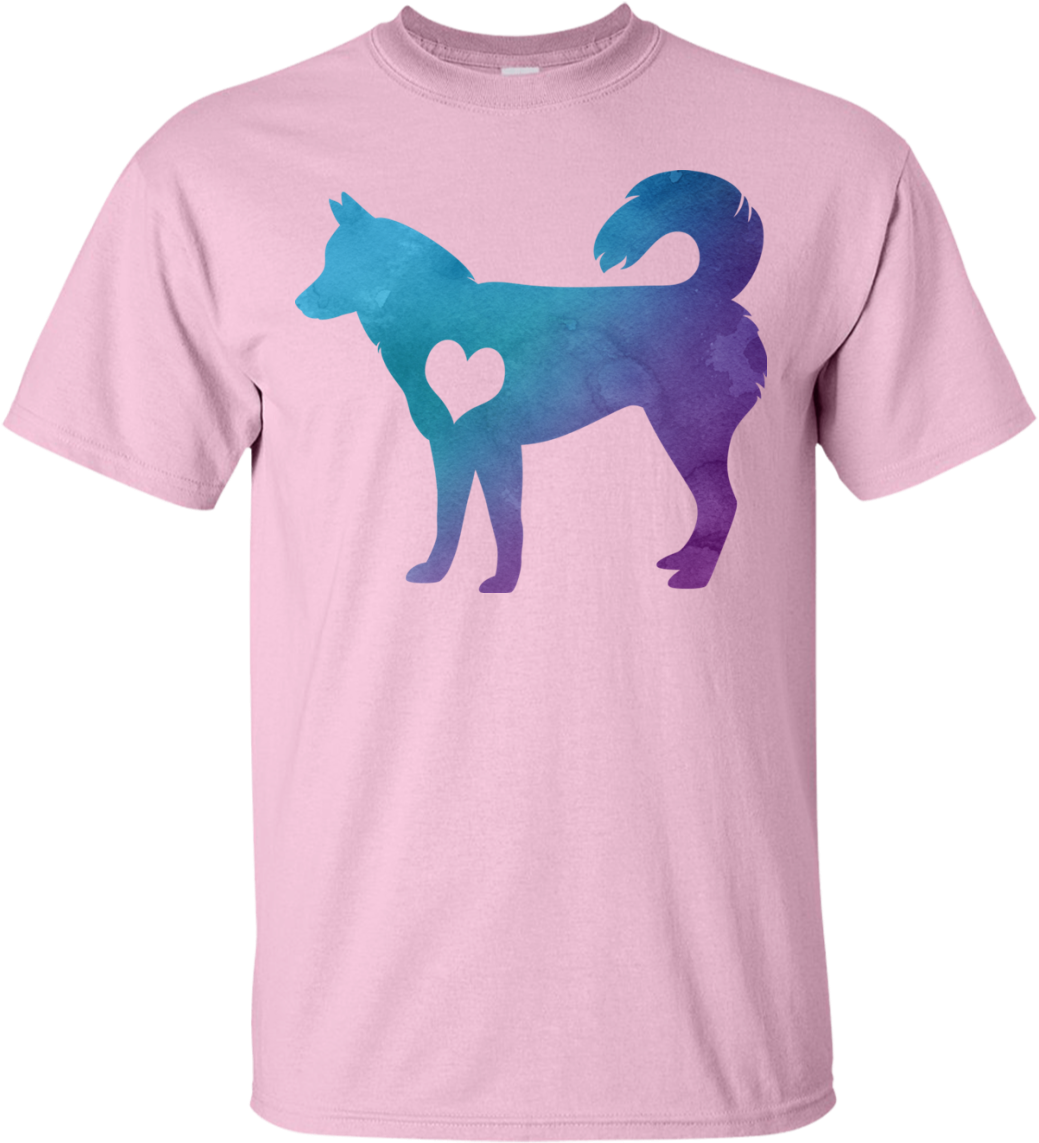 Watercolor Husky Shirts & Hoodies - Goku And Chichi Tee Shirt (400x400), Png Download