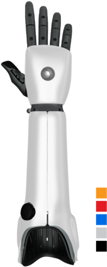 Hero Arm Covers - Open Bionics Hero Arm (338x600), Png Download