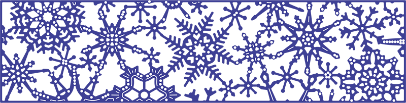 Cheery Lynn Designs - Transparent Border For Snowflakes (800x204), Png Download