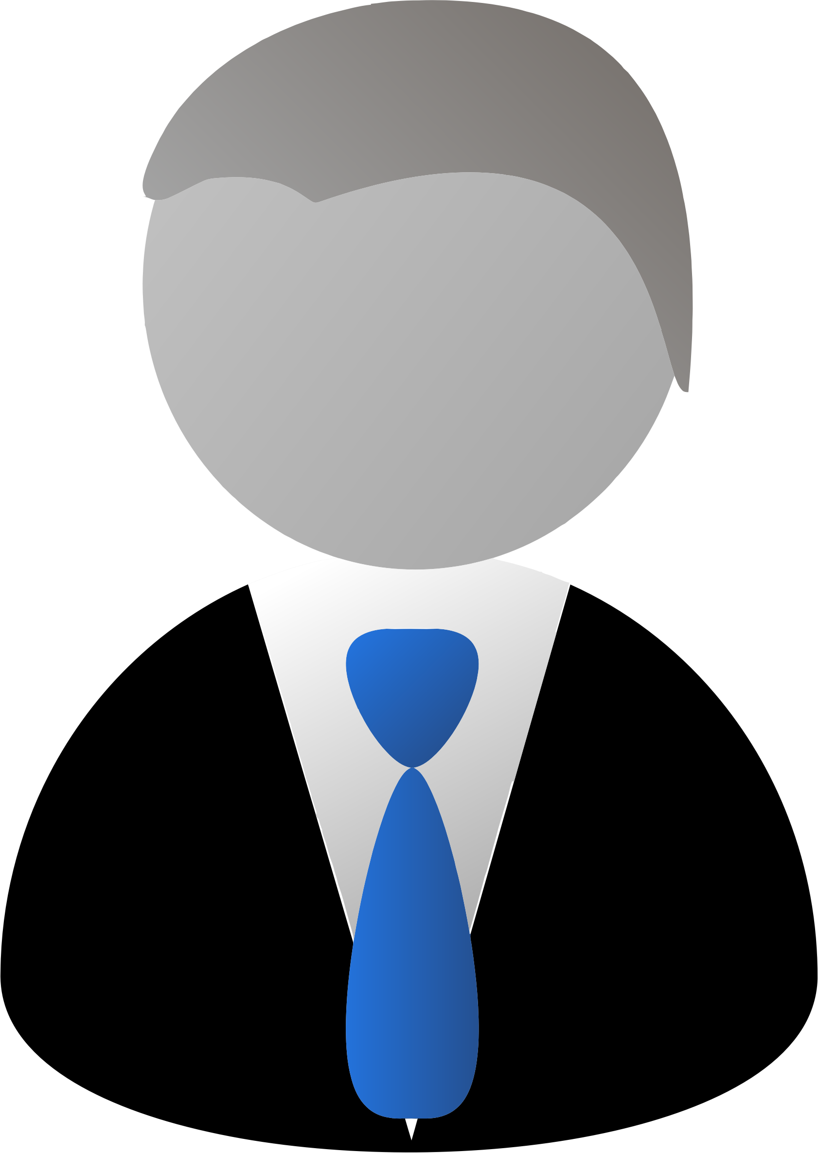 This Free Icons Png Design Of Faceless Man In Suit (1682x2371), Png Download