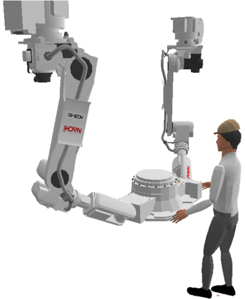 Hand Guiding Collaborative Robot (519x601), Png Download