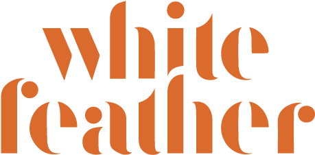 White Feather Boutique - White Feather Logo (526x297), Png Download