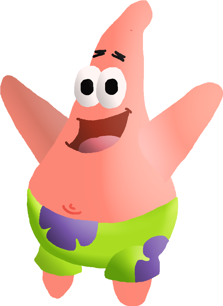 Patrick Star By Lumoshi - Patrick Star Png Gif (741x1030), Png Download