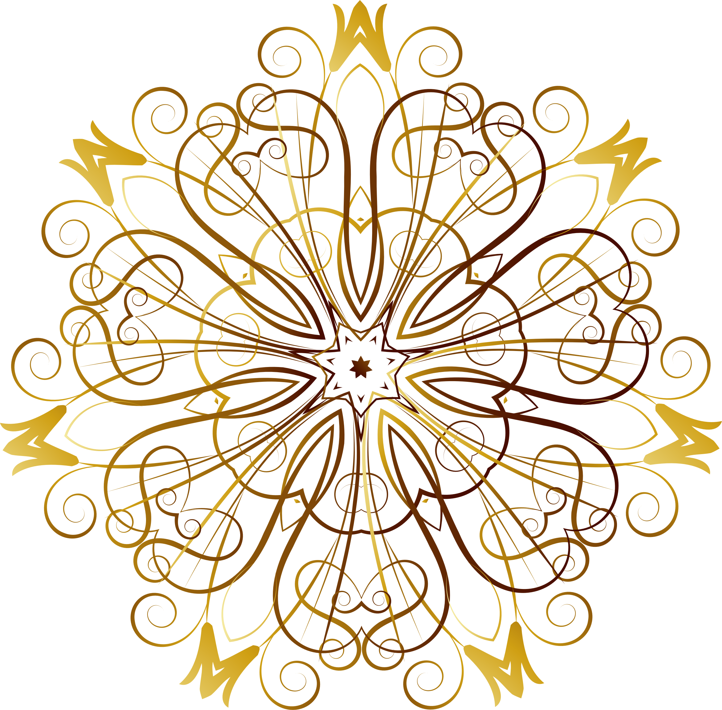 This Free Icons Png Design Of Flourishy Floral Design (2344x2306), Png Download