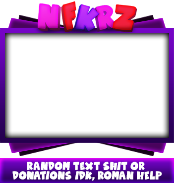 Monstuh On Twitter - Purple Facecam Border (351x369), Png Download