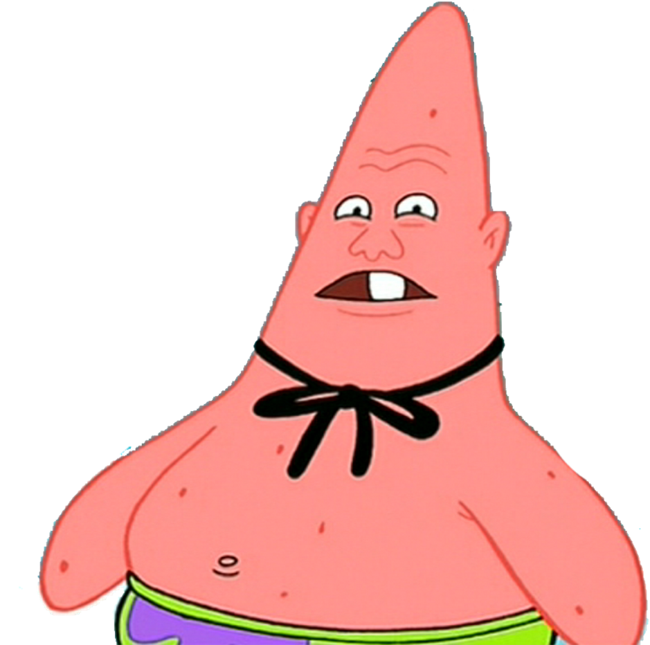 Patrick Patrickstar Spongebob Pinhead Orange Black - Pinhead Patrick (1024x1024), Png Download