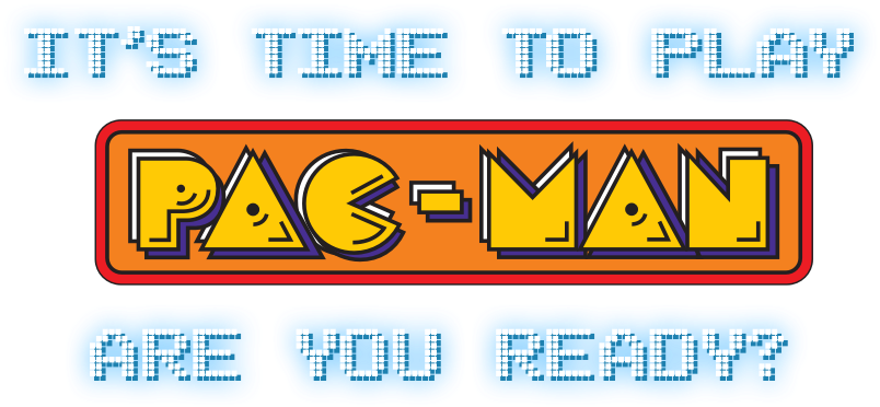 Pac Man Logo Png (804x372), Png Download