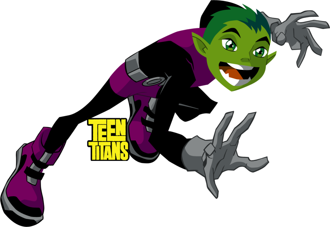 Beast Boy - Teen Titans Beast Boy Fighting (1077x742), Png Download