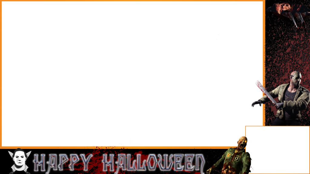 Free Twitch Horror Overlay - Horror Facecam Overlay (1024x576), Png Download