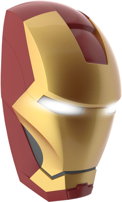 Marvel Comics 3d Led Light Iron Man Mask - Philips 3d Marvel Iron Man (400x400), Png Download