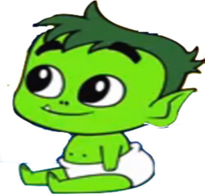 Baby Beast Boy - Beast Boy Baby (420x420), Png Download