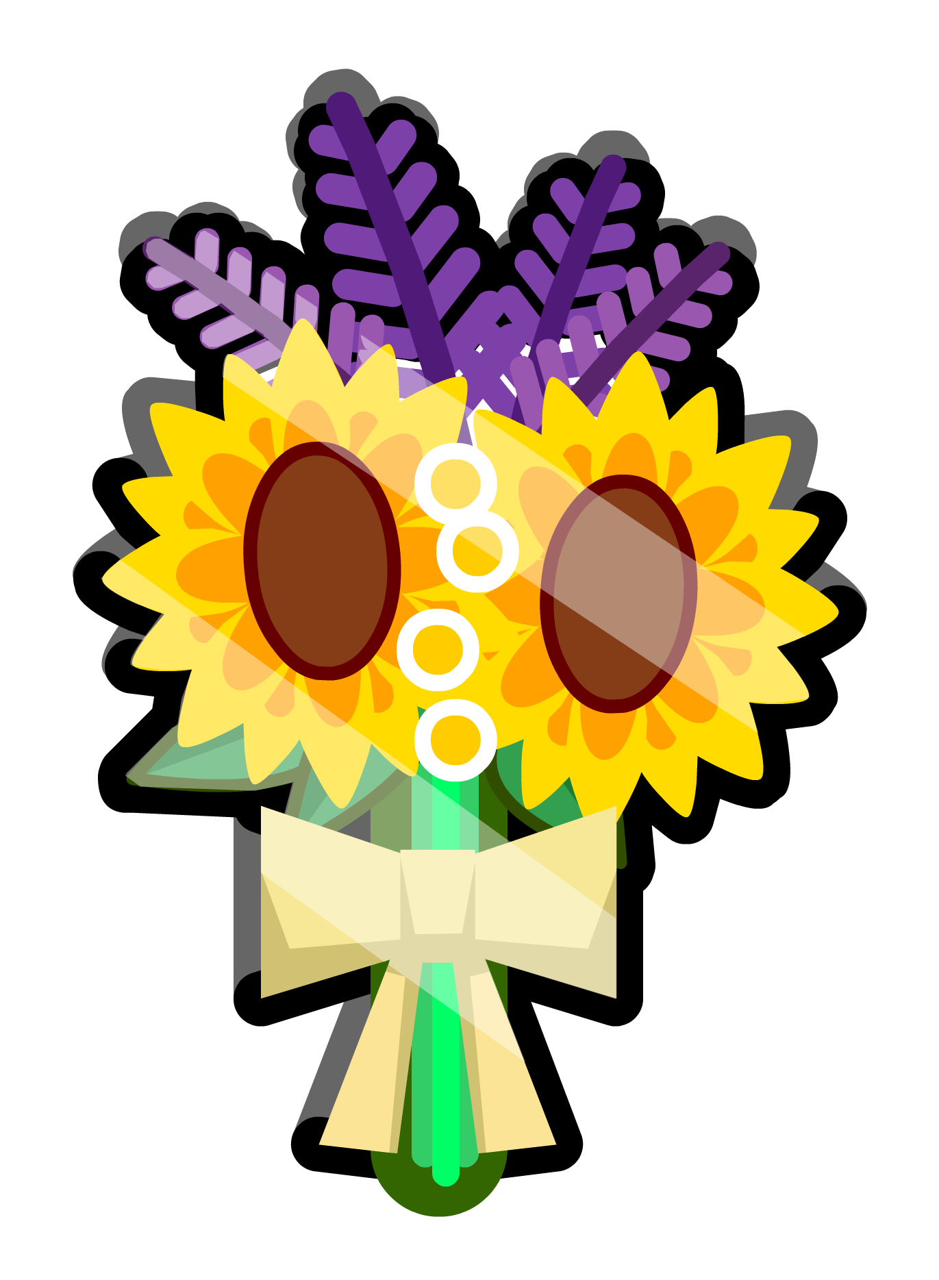 Flower Bouquet Pin Icon - Stock Photography (1371x1869), Png Download