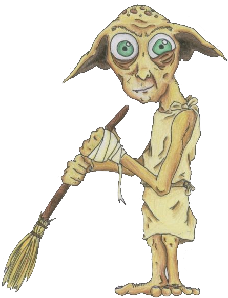 Fairytale Candy Or Treasure House Of Fairy Elf Dwarf - Dobby House Elf Clip Art (460x590), Png Download