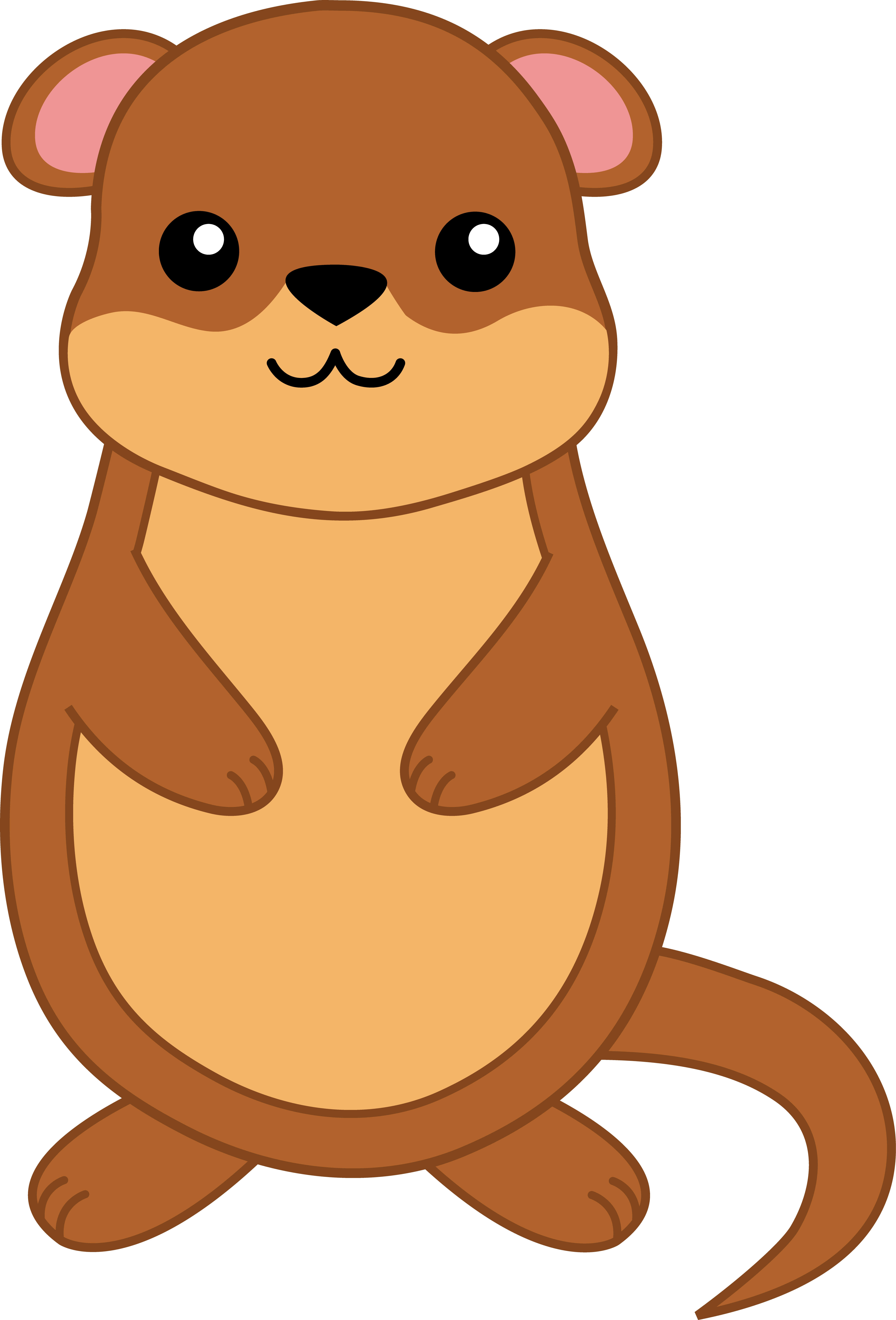 Sea Otter Clipart - Groundhog Clipart (4641x6836), Png Download