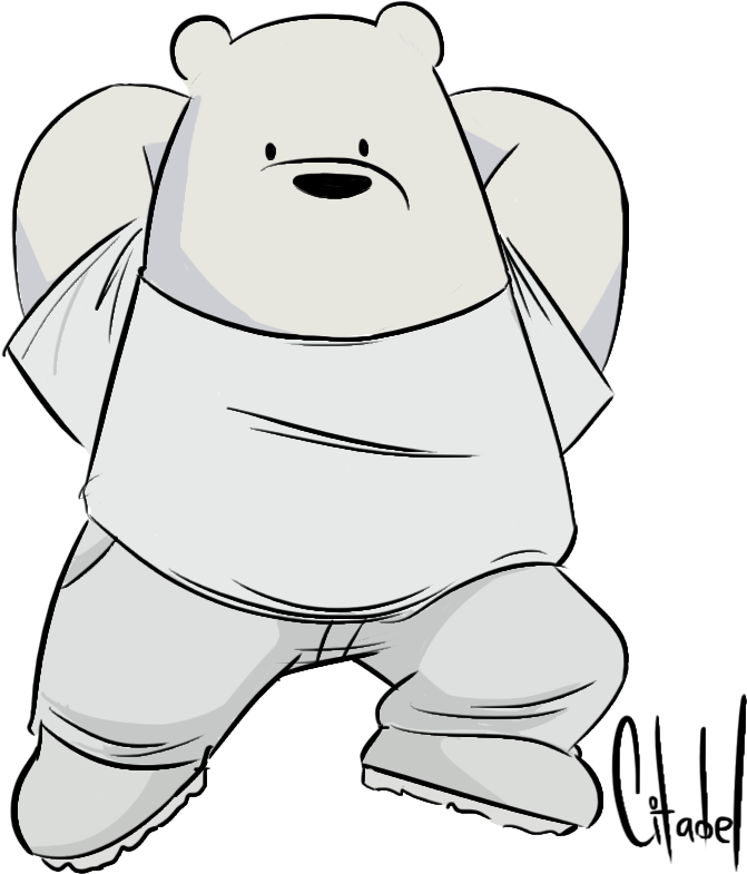 1 Yr - Fashion Bears Ice Bear (808x962), Png Download