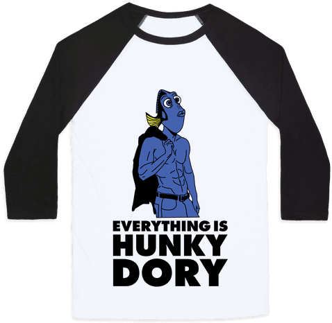 Everything Is Hunky Dory Baseball Tee - Hunky Dory T Shirt (484x484), Png Download