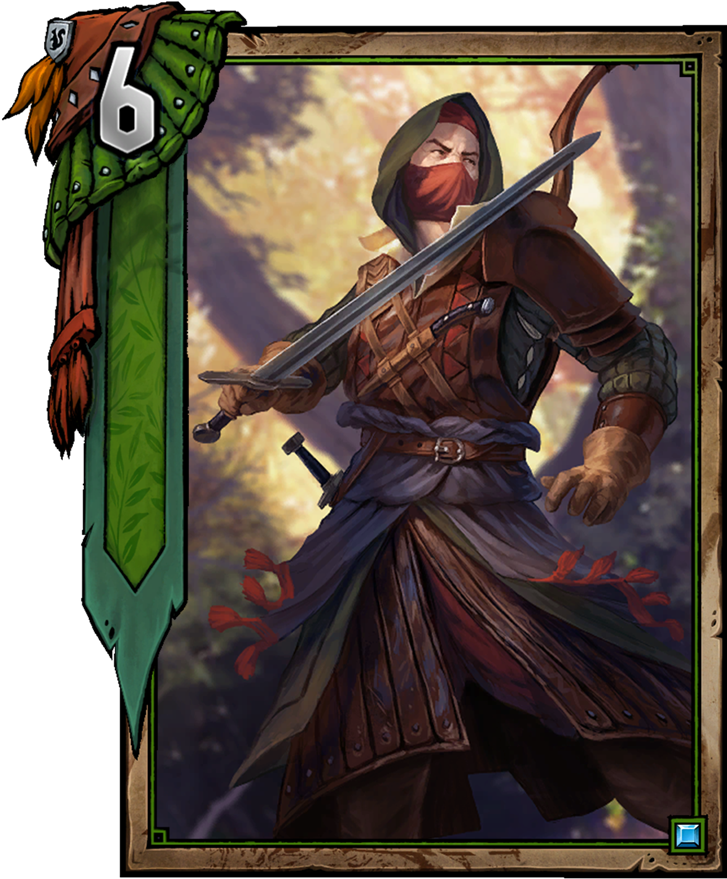 Half-elf Hunter - Gwent Half Elf Hunter (775x1048), Png Download