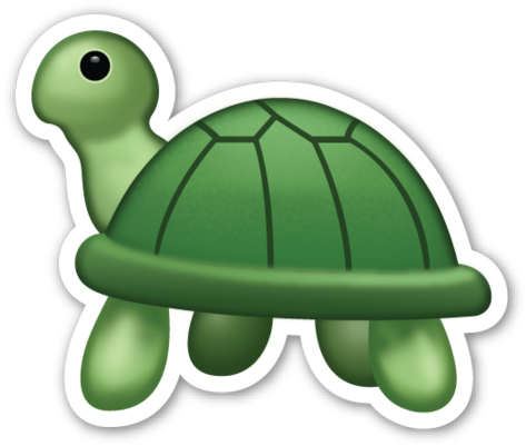 And Emojis - Turtle Emoji (480x409), Png Download